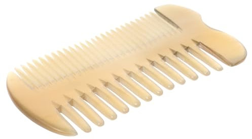 HAPINARY 2st Massagekamm Doppelseitiger Haarkamm Ochse Kopfhautmassagegeräte Naturhaarbürste Haarpflegekamm Guasha-schaber Herren Haarkamm Antistatischer Kamm Entwirrender Haarkamm Hornkamm