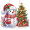 Lxmsja Diamond Painting Christmas Anhänger, 5D Diamond Painting Schneemann Kinder Erwachsene, Hängende Ornament Bastelset Geschenk Mädchen 7 8 9 10 11 Jahre, Party Kranz Tür Fenster Deko