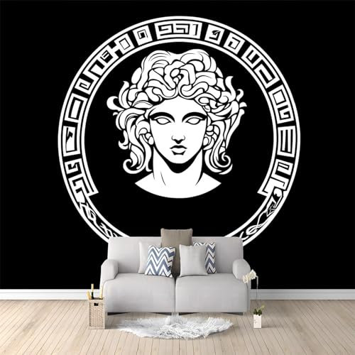 Fototapete geometrisches Sechseck Vlies Tapeten400 x 280 cm Wandtapete Wohnzimmer Schlafzimmer Geeignet für Kinderzimmer Schlafzimmer, Concealer TV-Hintergrundwand Dunkelgelb