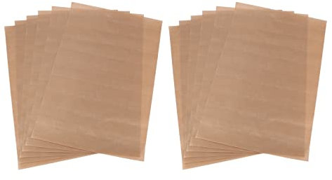 SAROAD 12 Pz PTFE Foglio 40X60 cm Riutilizzabile Resistente Cottura Matte Olio Carta Resistente Forno Strumento Antiaderente per BBQ