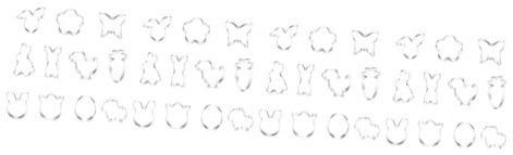 Alipis 4 Set Di Per Biscotti Pasquali A Forma Di Coniglietto Pulcino Carota Farfalla Set Di Biscotti Per Le Celebrazioni Pasquali 11 Pezzi * 4