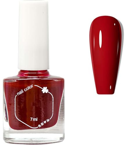 Red Nail Polish & Varnish Quick Dry & Long Lasting Nail Polish Long Lasting Wear Nail Varnish | Fast Drying, Chip-Resistant Formula