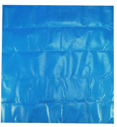 ZRHYRG Poolplane Rechteckige Solar-Whirlpool-Luftpolsterfolie, 2,1 x 2,1 m, schwimmende Luftpolsterfolie, Blau Poolabdeckung