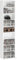 HOMCOM Regal für CDs und DVDs, schmal, mit 9 Fächern, verstellbare Regale, für Wohnzimmer, Büro, 33 x 24 x 140 cm, Weiß