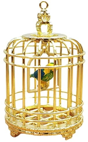 HEMOTON Mini Vogelkäfig Ornament Mini House Birdcage Für Puppenhaus Winziger Dekorativer Vogelkäfig Zubehör Für 1:12 Miniatur Landschaft Kinderzimmer Modell-Dorf Dekoration