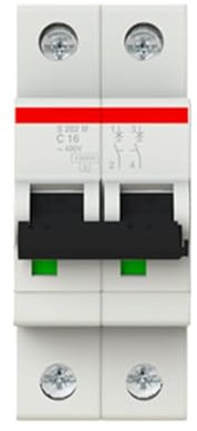 FUYUMIC 10111837 S202M-C16 2CDS272001R0164 Disjoncteur - 2P - C - 16 A