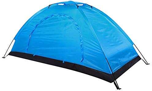Naroote Zelte für Camping, Strandzelt Outdoor Einzelperson Zelt Freizeit Wasserdichtes Zelt Winddichte 1 Personenzelt Zum Campingfischen Klettern (Blue)