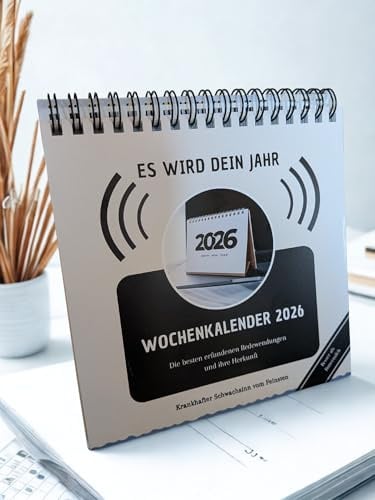 Der absurde Tischkalender 2026 (15 x 15 cm) Ein Wochenkalender mit schwarzem Humor | 52 Wochen voller Absurditäten | Tischkalender 2026 für Schreibtisch und Büro