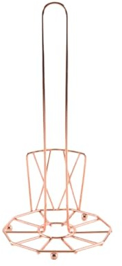 GRIRIW Metal Paper Towel Holder Stand Paper Towels Stand with Standing Design Iron Construction Fits Most Rolls Countertop Use for Kitchen Office Kitchen Storage