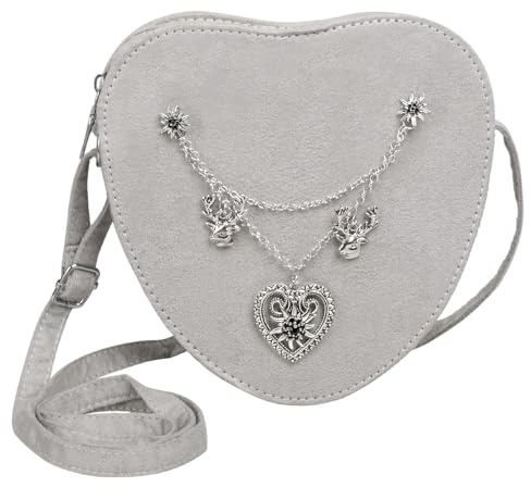 iZoeL Oktoberfest Herztasche Trachtentasche Dirndl Tasche Damen | Herztasche Oktoberfest Accessoire Trachtentasche Dirndl Tasche Schultertasche