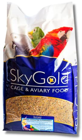 SkyGold Large Cockatiel & Parakeet 20Kg Cage and Aviary Food