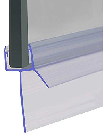 Shower Seal for Screens, Doors or Panels | Fits 4, 5 or 6mm Glass | Straight Fin Shape | Seals Gaps of Up to 35mm | 80cm, 90cm, 140cm or 2m Long | SEAL041 (140cm)