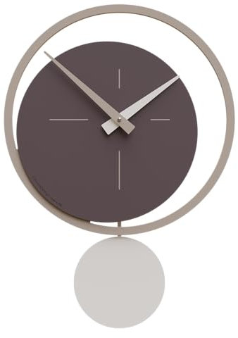 CalleaDesign - Eclipse Pendeluhr, Schokolade