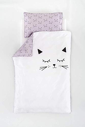 Träumeland TT18202 Bettwäsche Schmusekatze 100/135 + 40/60, mehrfarbig