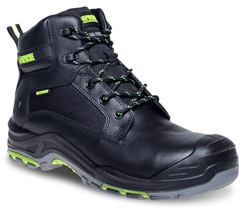Apache Dakota Men's Safety Boot | Size 12 UK | Waterproof and Breathable | Non Metallic Toe Cap and Midsole Protection | Heat Resistant | PU Comfort Insole