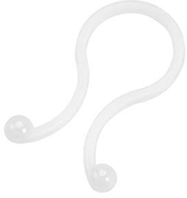 sourcing map 50 Stk. Twist Lock Kabelbinder Nylon U Form Platz Sparen Weiß 12,2mm Dmr