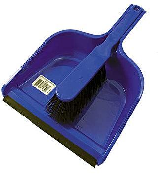 Ramon Hygiene Dust Pan and Brush, Blue, One Size