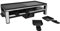 Cecotec Raclette de Queso y grill Cheese&Grill 12000 Inox Black. 2000 W, Parrilla superior mixta, Acabados en acero inoxidable, Placa antiadherente, 8 sartenes individuales, Diseño extraíble