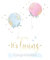 Cherry Orchard Glückwunschkarte mit Aufschrift It's Twins Baby Zwillinge, Mädchen, Jungen, Luftballons, Sterne