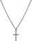 murtoo kette herren, halskette kette, kreuz kette, kreuzanhänger, edelstahl kette, geschenk herren(vintage silber,S,50cm)