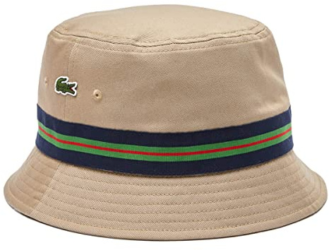 Lacoste Streifen belüftete biologische töhne baumwollnerhut Hut - Lion - M