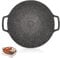 Poêle à Griller Coréenne, Barbecue coréen gril antiadhésif, plaque chauffante ronde pour barbecue, gril barbecue poêle circulaire antiadhésive pour induction, cuisinière à gaz(Universel 30cm)