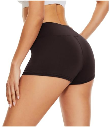 DDOBB Radlerhose Damen Kurz für Kleid High Waist Kurze Sporthose Hotpants | Blickdicht & Bauchweg,4-Wege-Stretch,Ideal unter Kleidern & Röcken,Für Yoga,Gym,Sport & Alltag