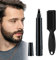 Bartstiftfüller für Männer mit Pinsel, Augenbrauenstift, Tattoo, Augenbrauenstift mit Gabelspitze, Haar- und Bartfüller, wasserdicht, langlebig, natürlich, Haar- und Bartfüller für Damen und Herren,