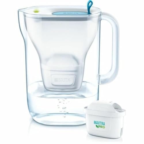 BRITA Carafe Filtrante à Eau Froide Style avec 1 Cartouche Filtrante MAXTRA PRO ALL-IN-1-2,4 L - Bleu - Pack Économique | Hydratation Optimale