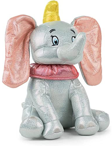 Disney Plüschtier Dumbo zum 100. Jubiläum, Chrom, holografisch, mit Sound, 30 cm