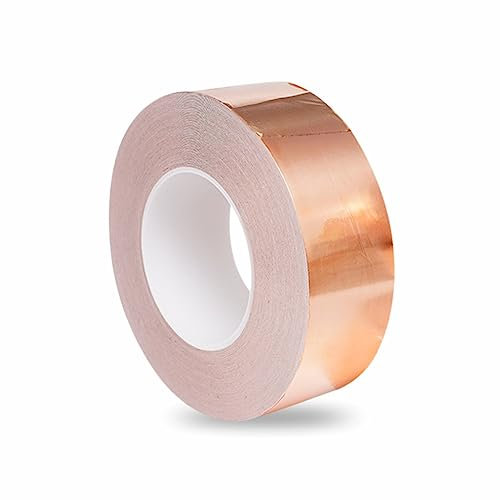 Copper Slug Tape, Wide Copper Tape Slug Repellent, Weatherproof Humane Snail Control, Indoor & Outdoor Use, Long Length for Ample Coverage, Ideal for Flower Pots and Garden Beds (2.2m X 20mm)