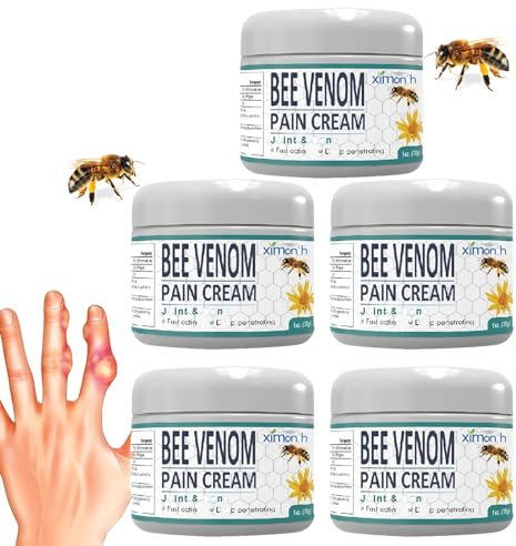 Bienengift Schmerz- Und Knochenheilungscreme, Bienengift Creme, Bienengiftsalbe, Bienengift Gelenk- Und Knochen-Therapie-Creme Für Arm, Taille, Hinterhand, Füße Und Bein (150g)