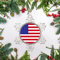 Metall Schneeflocke Ornamente USA Flagge Weihnachten Ornament Andenken Souvenir Geschenk Hängende Ornamente für Weihnachtsbaum Dekoration