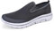 Meik Mangni Zapatillas Slip-On Mujer Zapatos de Deportivos Zapatos sin Cordones Hombre Moda Causal Sneakers,Gris Oscuro,Tamaño:44 EU