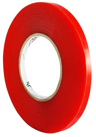 Lohmann Duplocoll 377 | Doppelseitiges Klebeband für Kunststoff & Gummi | Für dynamisch beanspruchte Verklebungen | 50 m auf Rolle | Stark & permanent klebend | Transparent | Aus PE / 3 mm x 50 m