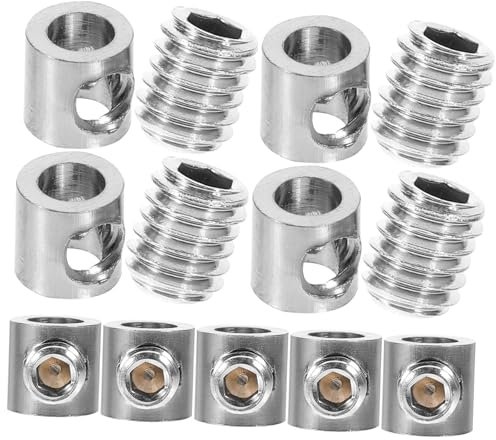 PartyKindom 10pcs Wire Rope Clamp Cable Clip Fastener for Fencing Lighting and Suspension Cable Clamp