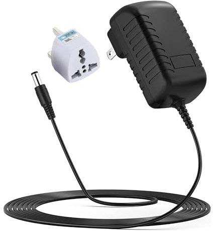 Xzrucst AC/DC Adapter Compatible for Sony BCA-NWHD3 NW-HD1 NW-HD3 BCANWHD3 NWHD1 NWHD3 Network Walkman MP3 Player Universal Power Supply Cord Cable Charger(with Barrel Round Plug Tip）