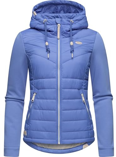 Ragwear Damen Übergangsjacke leichte Steppjacke kurz mit weichen Ärmeln und Kapuze Lucinda Blue2024 Gr. M