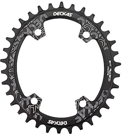 GFDSGRE Platos para Bicicletas Plato Ovalado 32T 34T 36T 38 Dientes 96 BCD Bicicleta de Ciclismo Rueda Dentada Placa Dentada 96bcd Plato Ovalado 32 MTB(36T,Noir)