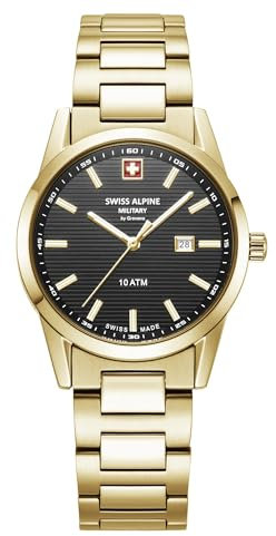 swiss alpine military Damen Uhr Analog Quarz 7767.1117SAM Edelstahl