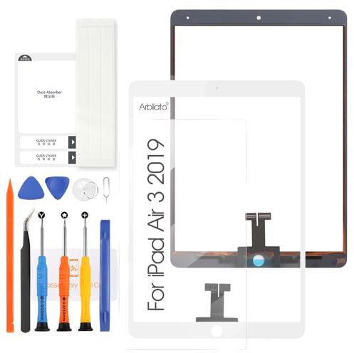 Arbilato pour iPad Air 3 2019 10.5 Écran Tactile - Écran pour iPad Air 3ème Génération Numériseur Écran A2152 A2153 A2154 Replacement Réparation Kits (Blanc)