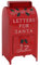 HOMCOM Boîte aux Lettres de Noël - Lettres pour Père Noël - Autoportant ou à Fixer au Mur - Décoration de Noël intérieure - Rouge