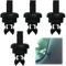 Clips para Estantes Maletero Coche 7705099001 8200675047, 4 Pcs Clip Bandeja Maletero, Clips de Maletero Coche, Clips de Estante Trasero Para Paquete Para Clio Megane