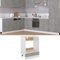 Mobiletto da cucina con vano fornello in grigio cemento 60 x 46 x 81,5 cm