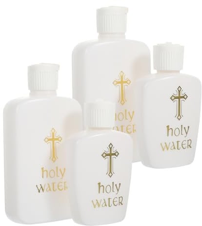 Cabilock Botellas De Agua Vacías 4 Unidades Para Llenar y Personalizar Ideal Para Decorar Su Hogar o Altar Religioso