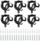 YIK TUNG 6 Stück Pferde-Zaumzeughalter, Equestrian Bridle Hanger, Halterung Zaumzeug, Aufbewahrung Halfter Aufhänger, Haken Pferd Tack, Metall Trensenhalter für Pferde, Reitstall, Sattelkammer