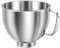 Fyeme Stainless Steel Mixer Bowl for 4.5/5 Quart Tilt-Head Stand Mixers Mixing Bowl Replacement Bowl Parts with Handle for 4.5QT, for 5QT Mixing Bowl