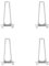 Pieds de table pliables en métal de 32 cm - Blanc - Remplacement pour tables centrales, bureaux, tables de salle à manger, meubles de camping, projets de bricolage - Support durable et robuste