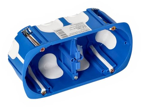 Miratic Unterputzdose Ø 60 mm (Bohrloch Ø 67 mm) – Winddicht für Hohlwände ideal für Gipskarton – Robuste und sichere Installation (doppelt)