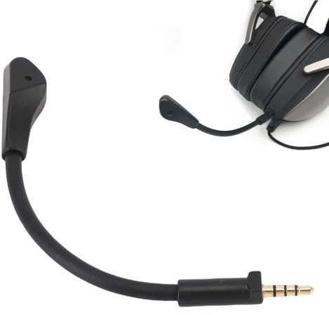 Annadue Ersatz Game Mic Mikrofongalgen für ROG Delta S/Delta S CORE/Delta S Animate, Abnehmbares 3,5 mm Mikrofon mit Geräuschunterdrückung, Vergoldeter Stecker, Plug and Play
